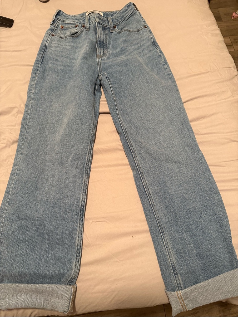 Abercrombie & Fitch Light Blue Boyfriend Jeans